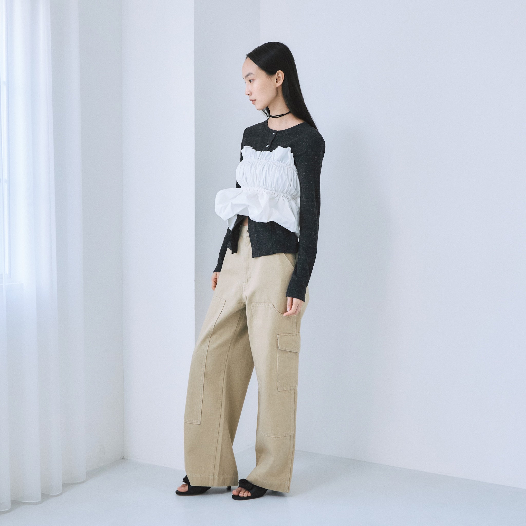 Knee Patch Loose Cargo Pants