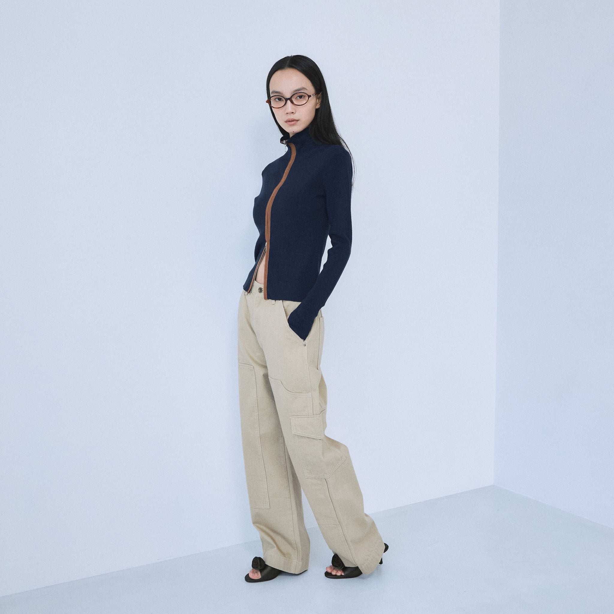 Knee Patch Loose Cargo Pants