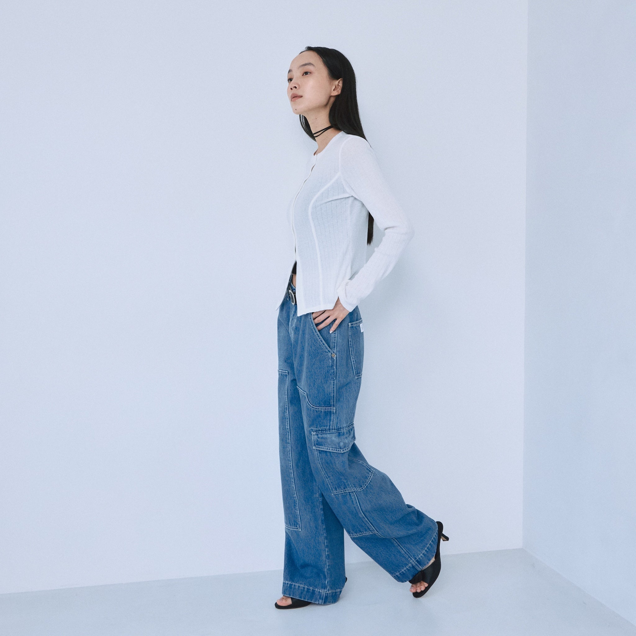 Knee Patch Loose Cargo Pants