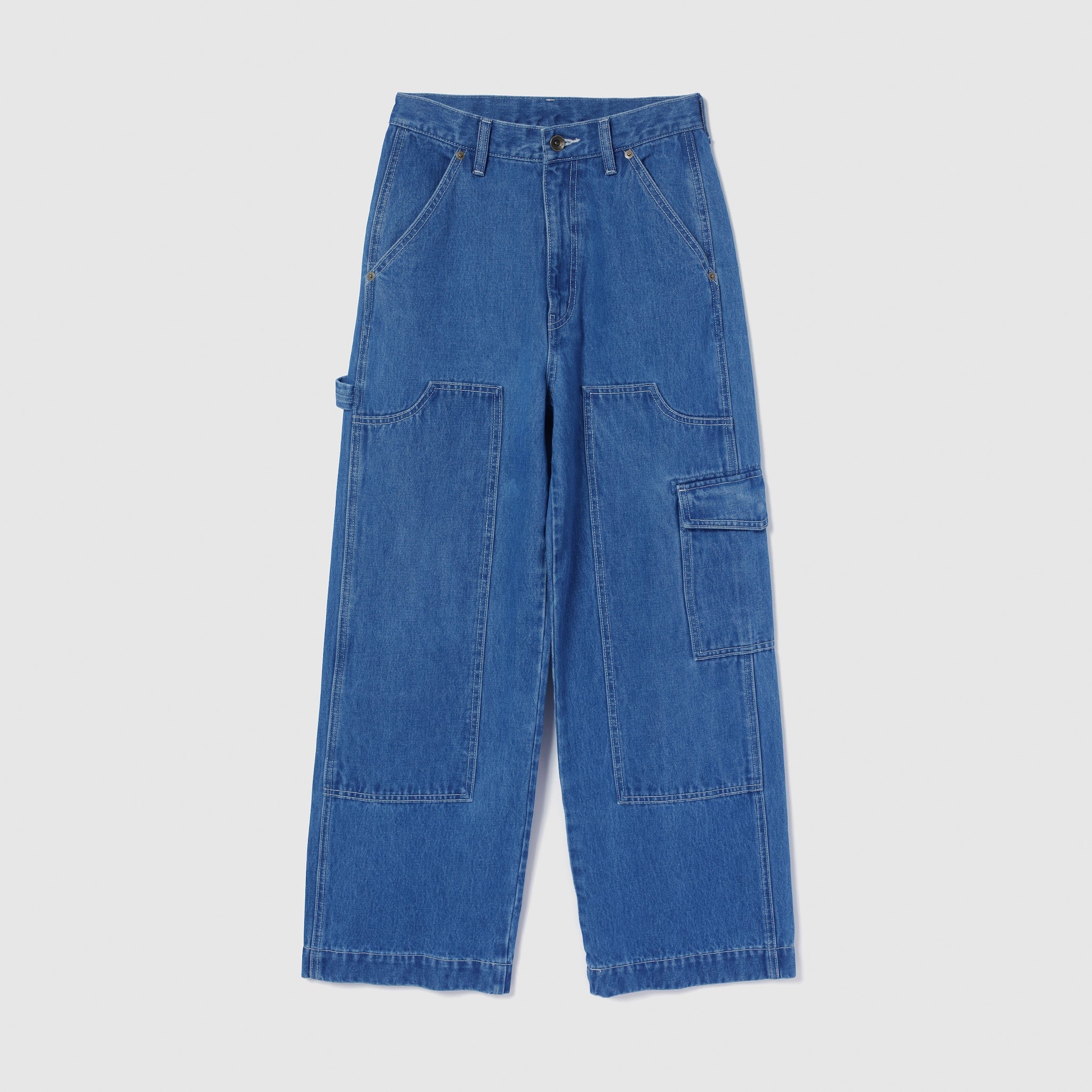 Knee Patch Loose Cargo Pants