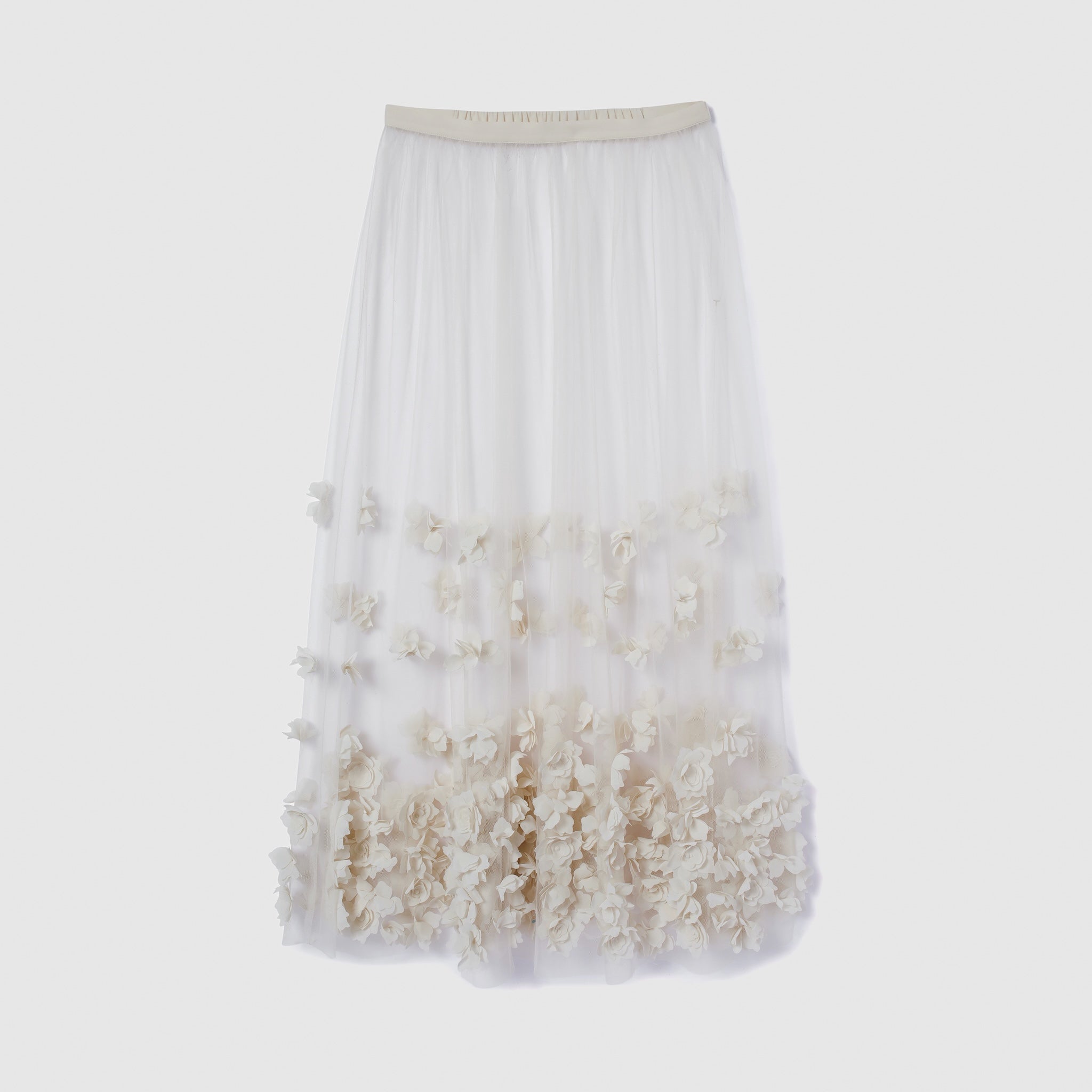 Tulle flowerオーバースカート