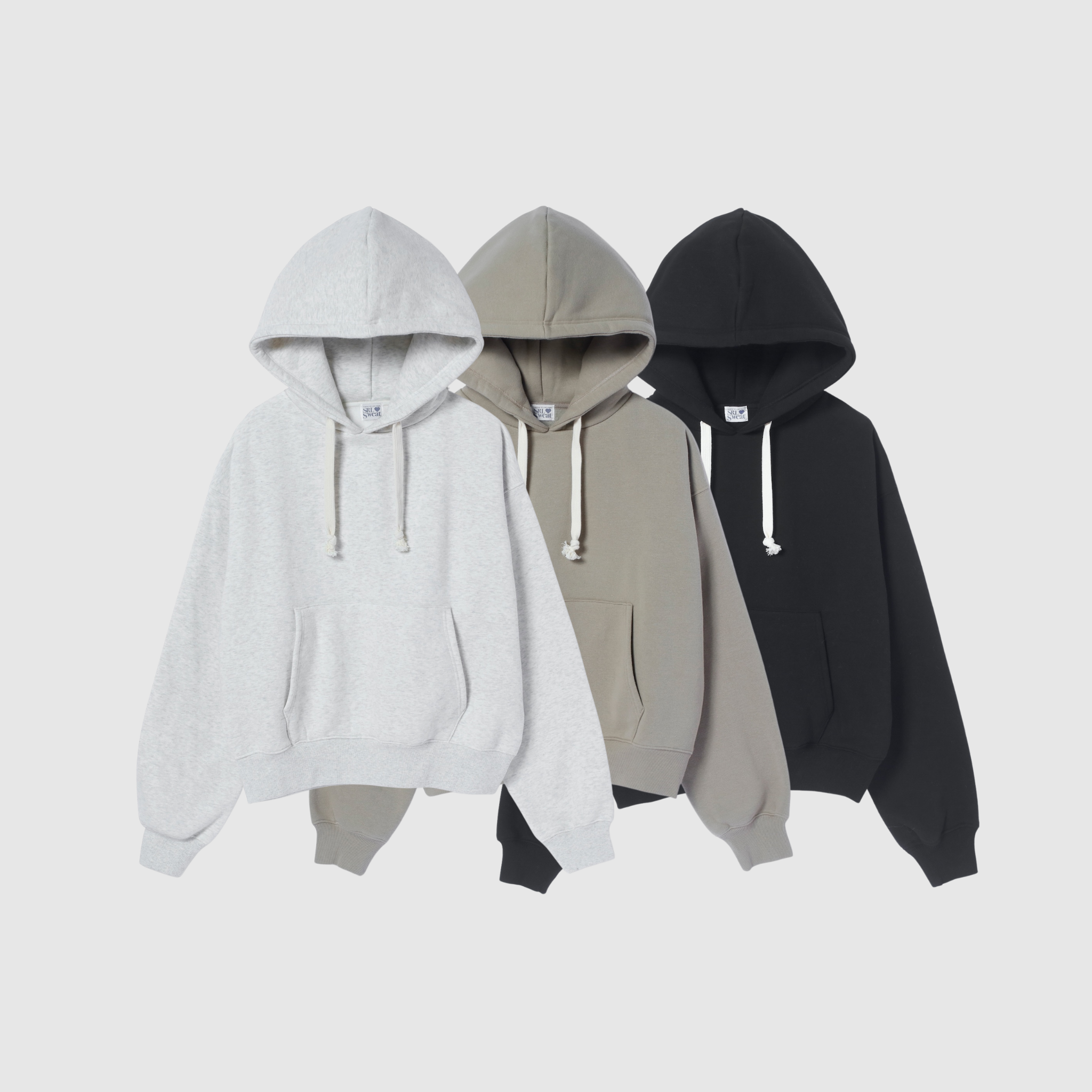 Volume Sweat Short Hoodie Pullover