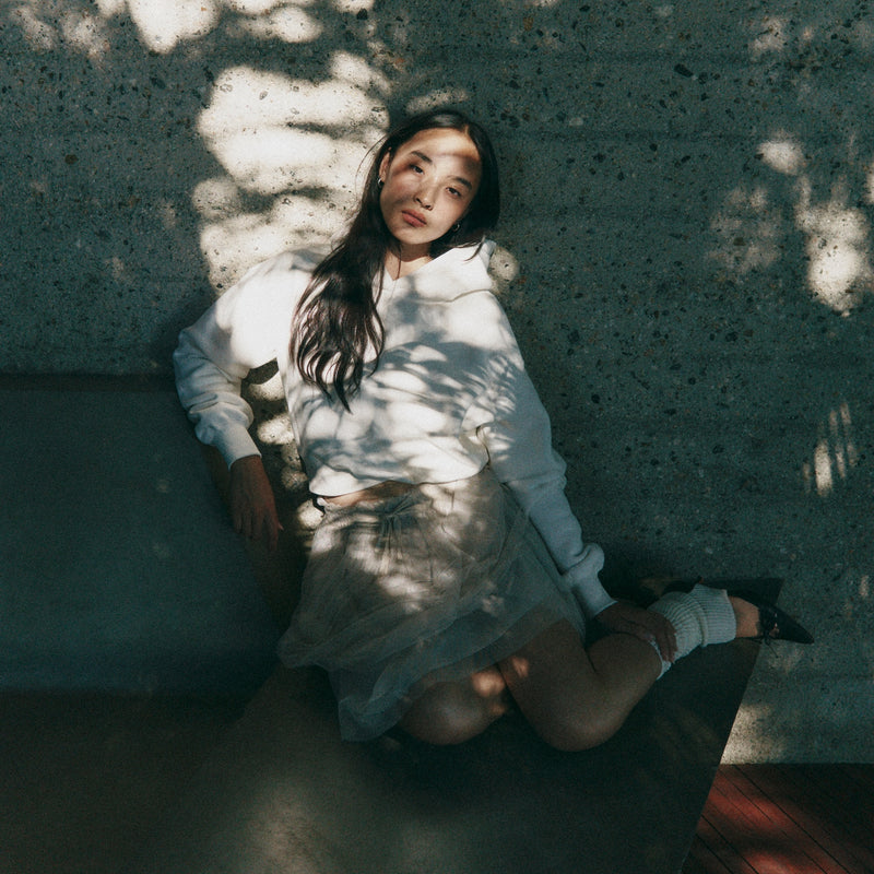 Volume Sweat Short Hoodie Pullover