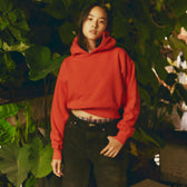 Volume Sweat Short Hoodie Pullover