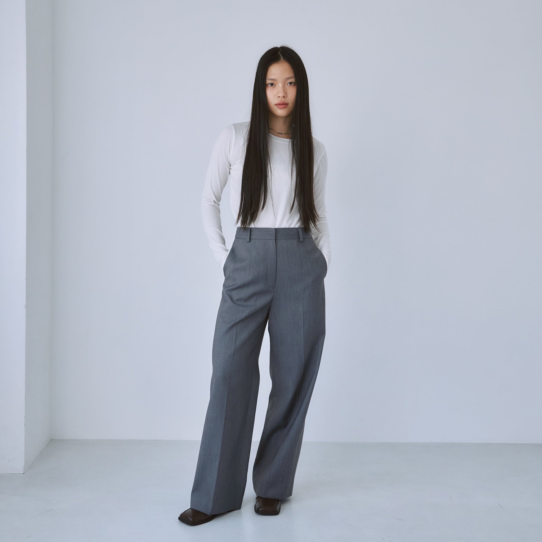 searoomlynn StretchライトコットンAsymmetryトップス searoomlynn StretchライトコットンAsymmetryトップス