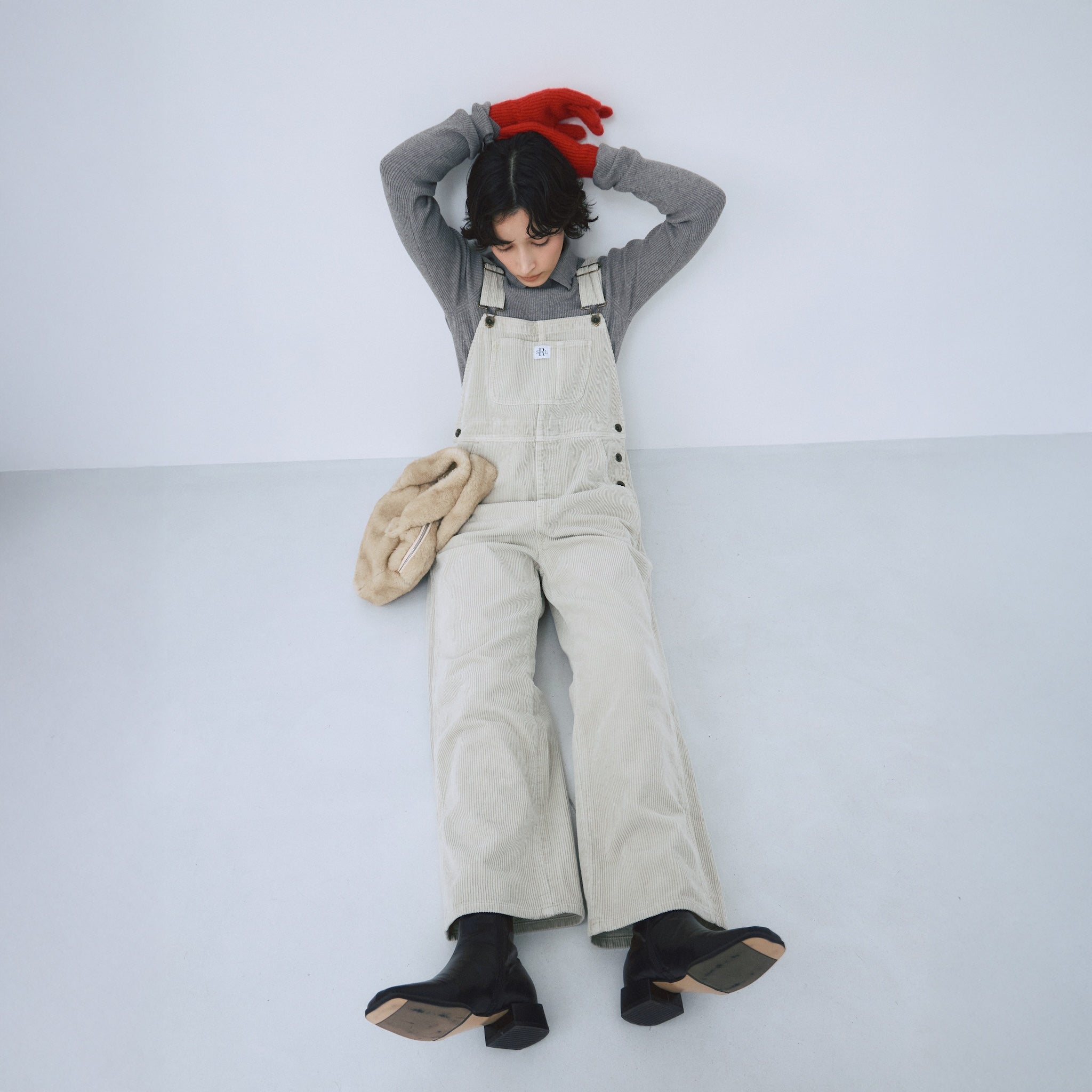 MultiネックRIBニットトップス