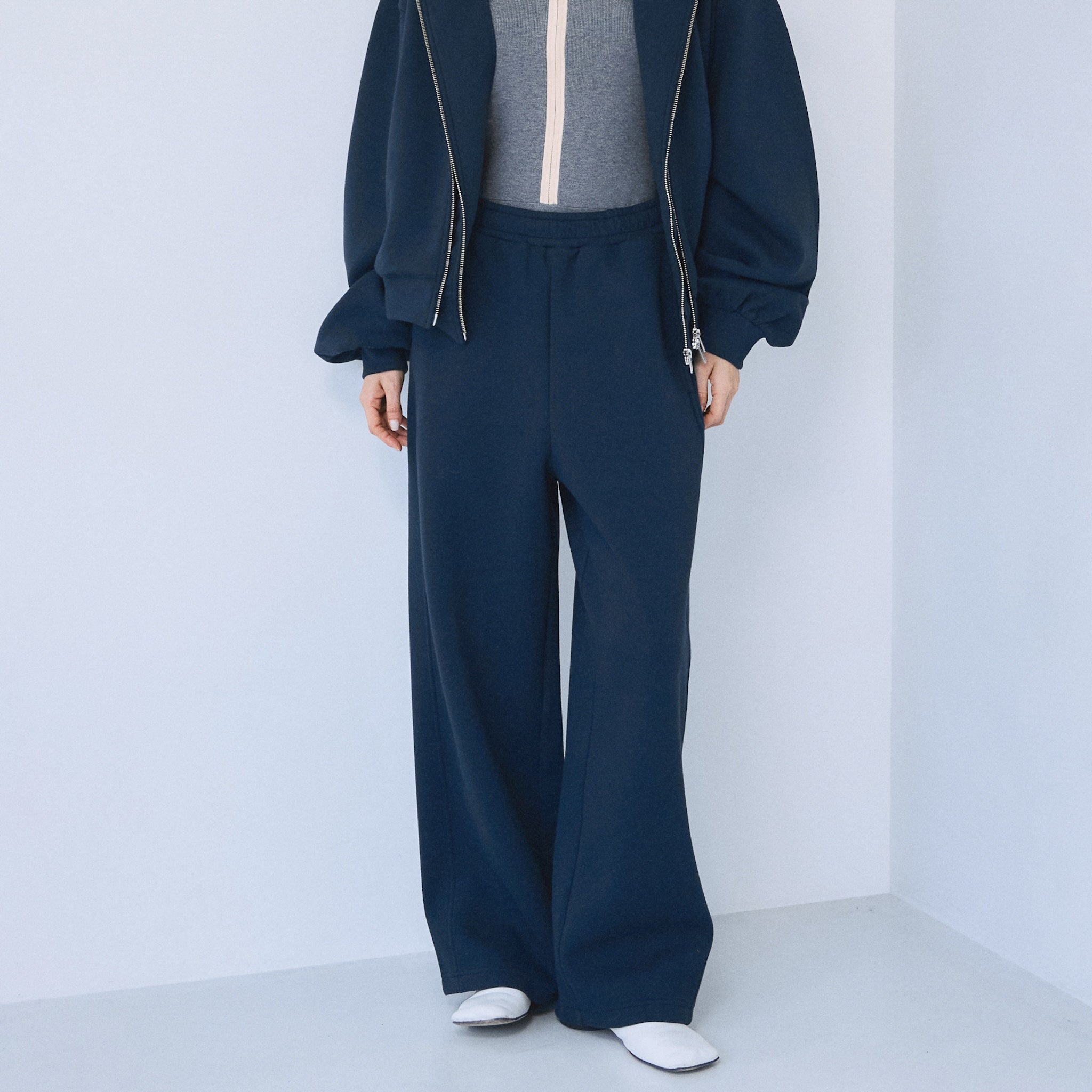 Soft Ponte Barrel Leg Pants