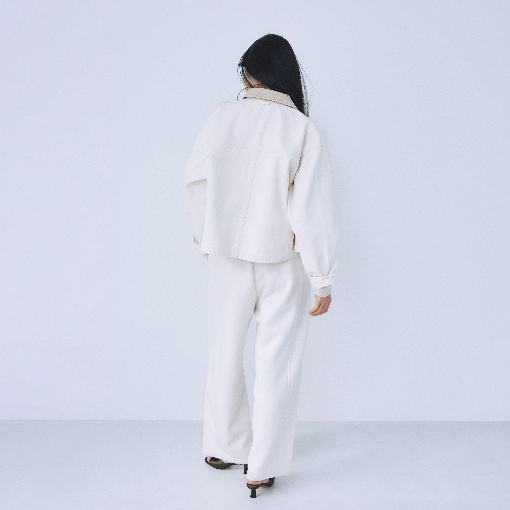 Softポンチバレルレッグパンツ