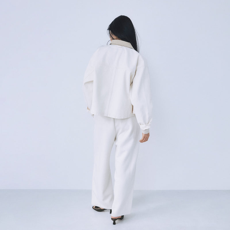 Softポンチバレルレッグパンツ