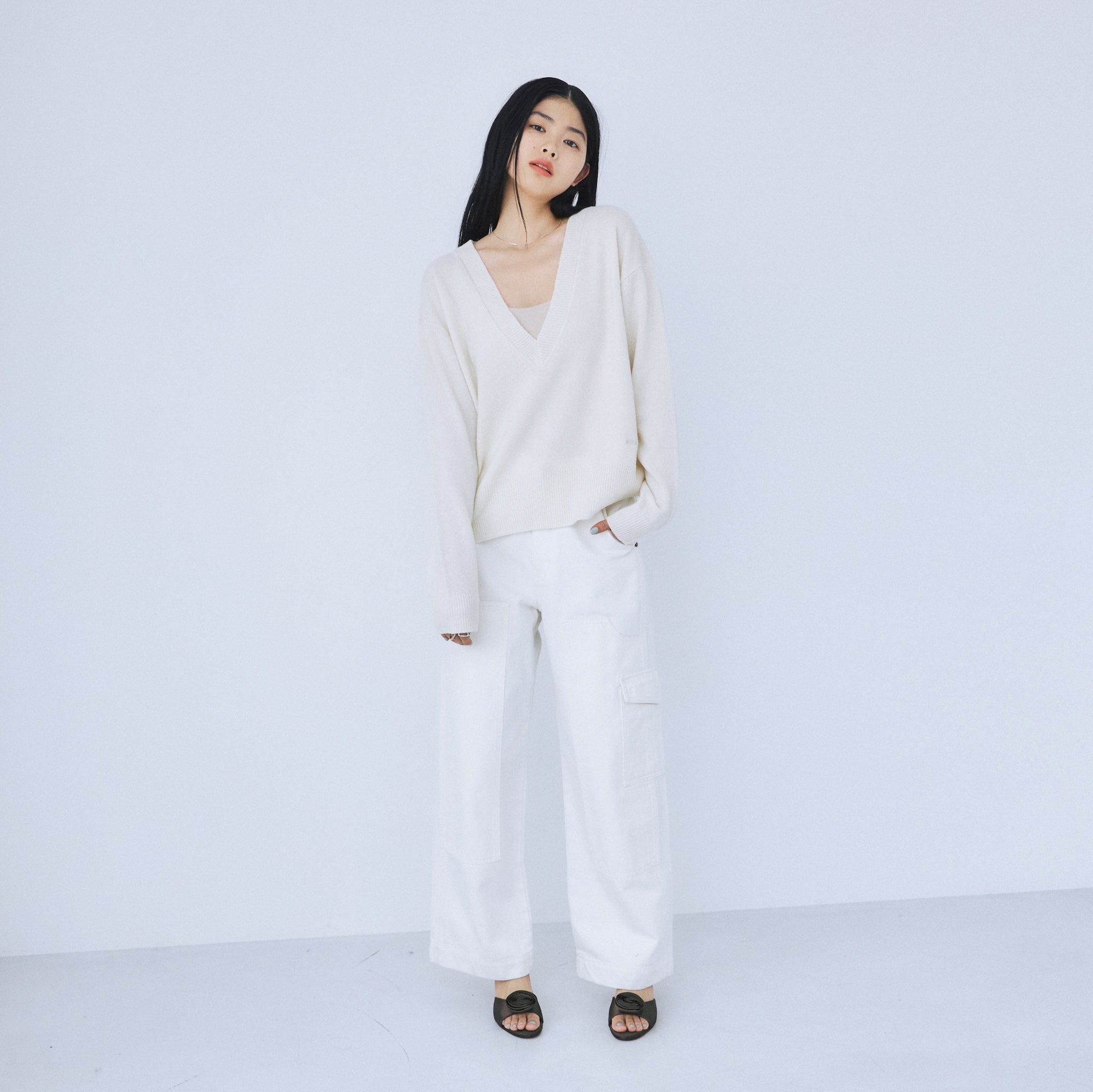 Knee Patch Loose Cargo Pants