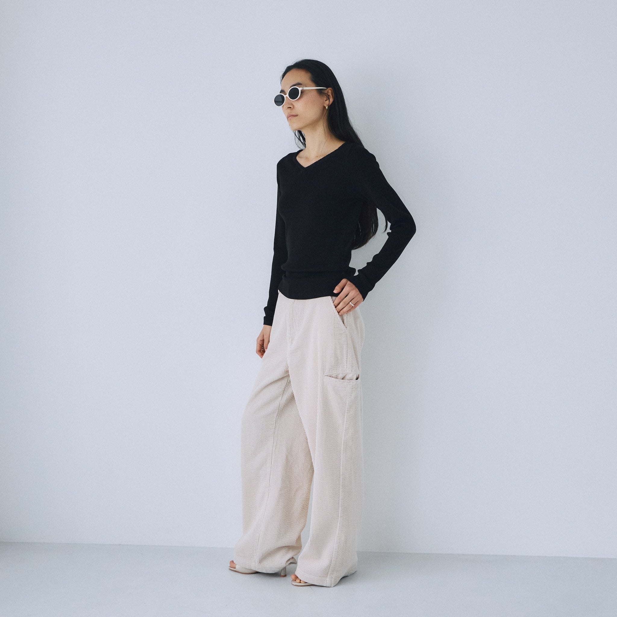 Leg pocketコーデュロイパンツ