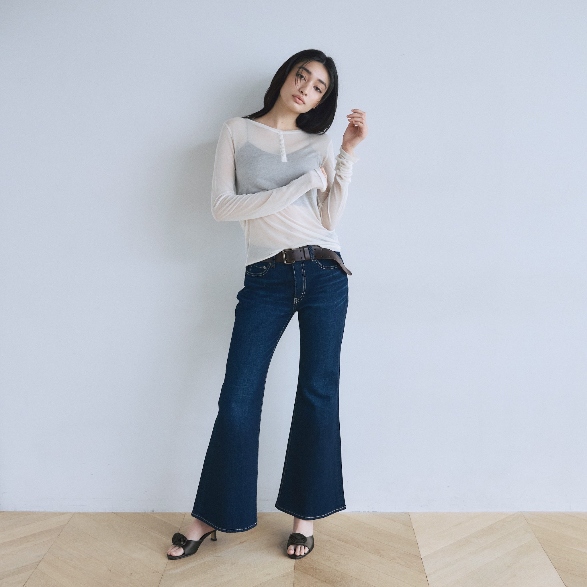 Slimローライズフレア SRN06