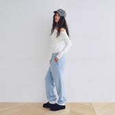 Volume Sweat ウエストギャザーパンツ