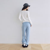 Volume Sweat ウエストギャザーパンツ