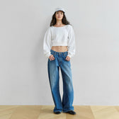 Low-rise loose tapered pants SRN03