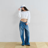 Low-rise loose tapered pants SRN03