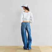 Low-rise loose tapered pants SRN03