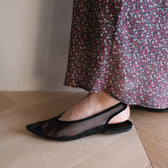TULLE BACKストラップミュール