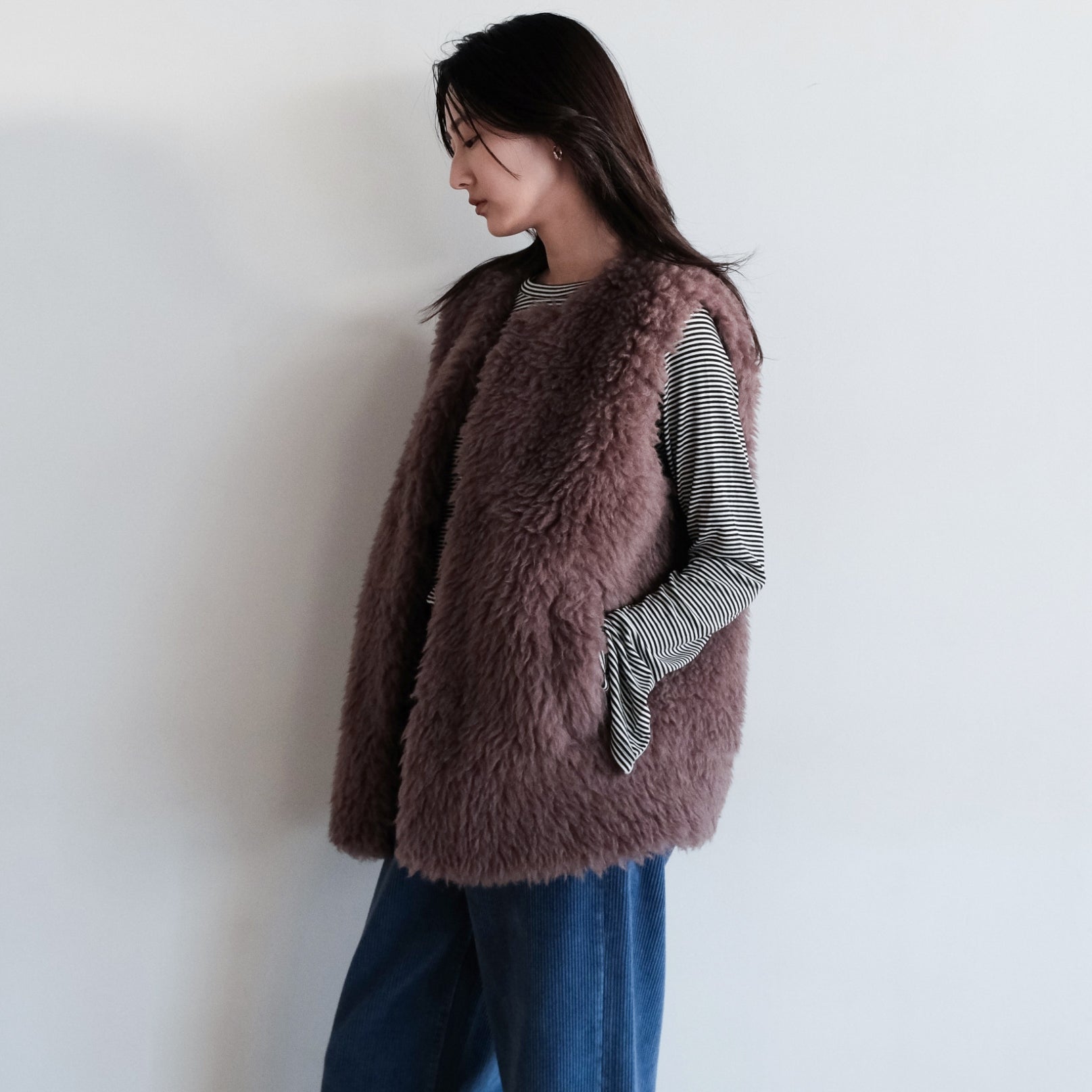 Wool mix BOAオーバーベスト