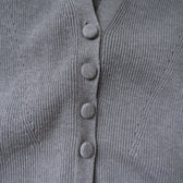 Clear Cotton Knit Cardigan