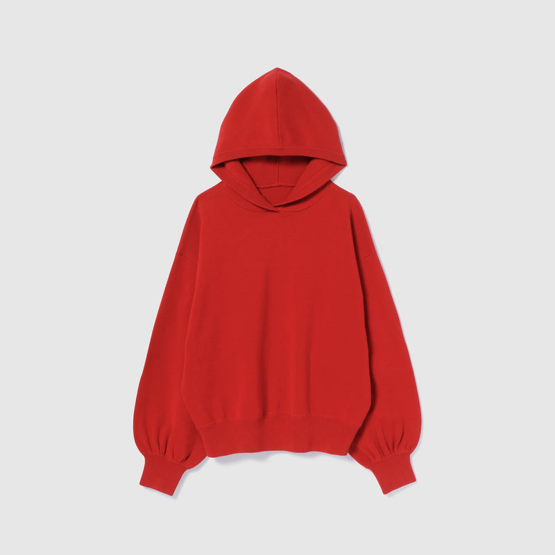 Clear Cotton Knit Hoodie