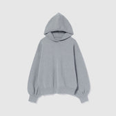 Clear Cotton Knit Hoodie