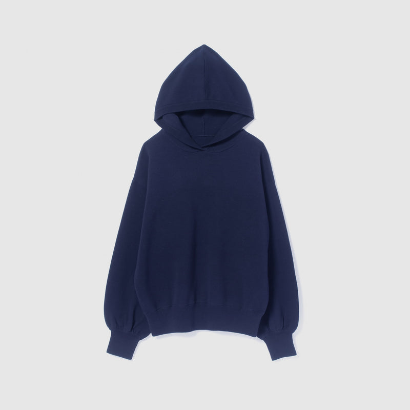 Clear Cotton Knit Hoodie