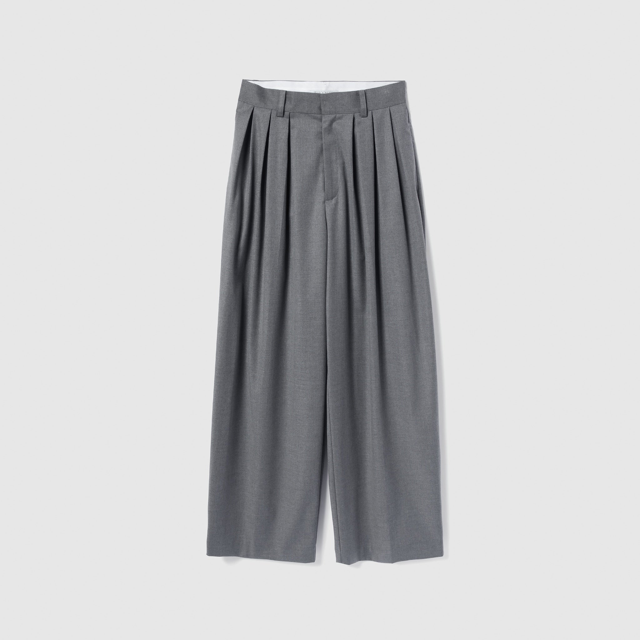 Deep Tuckストレッチワイドパンツ