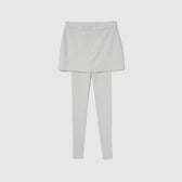 Skirt with Ribbed Leggings