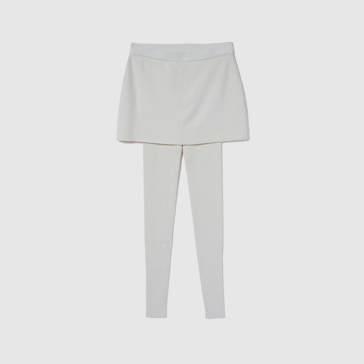 Skirt with Ribbed Leggings
