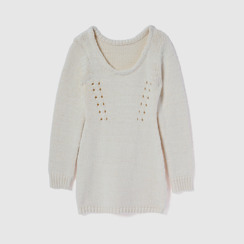 Roving Yarn Knit Tunic Top