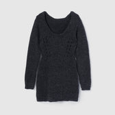 Roving yarn Knitチュニックトップス