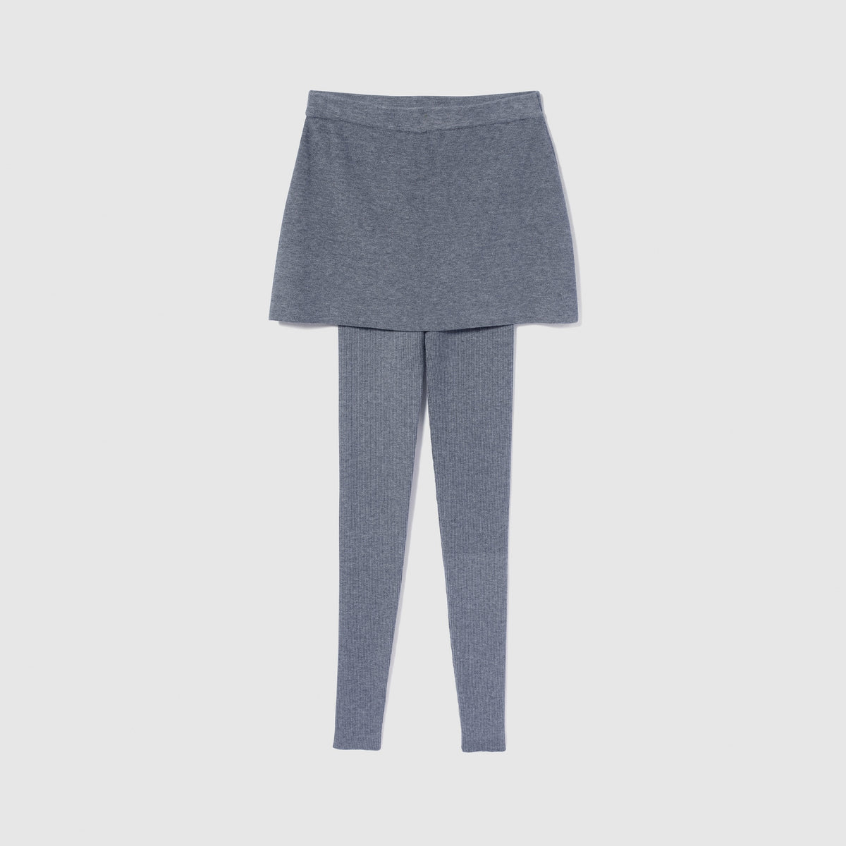 Skirt with Ribbed Leggings