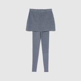 Skirt with Ribbed Leggings