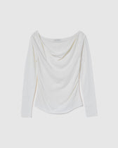 Drape Neck Knitトップス
