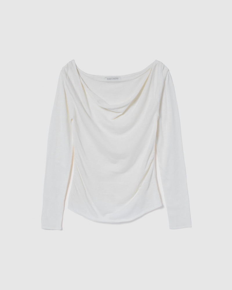 Drape Neck Knitトップス