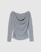 Drape Neck Knitトップス