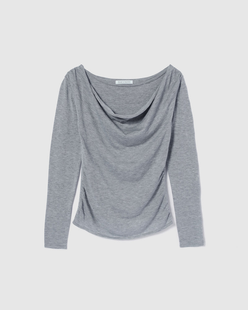 Drape Neck Knitトップス