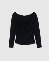 Drape Neck Knitトップス